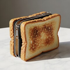 지퍼가 달린 토스트