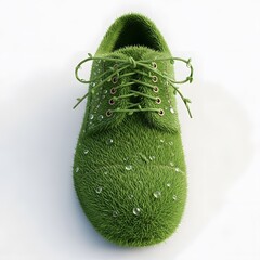 싱싱한 잔디 구두