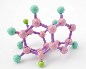 Fototapeta premium molecule 3d render background