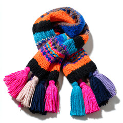 colorful wool scarf