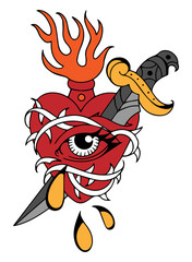 tattoo design illustration flash art