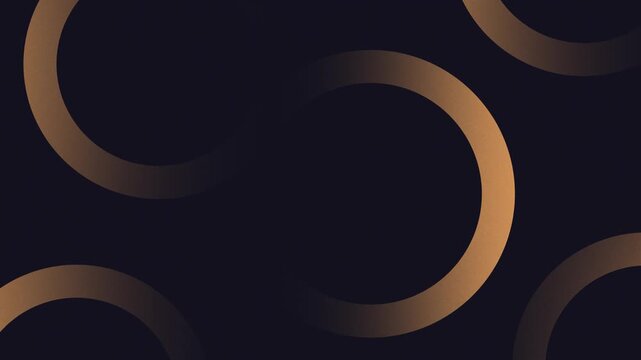 Elegant copper rings abstract background dark backdrop subtle gradient motion graphic design