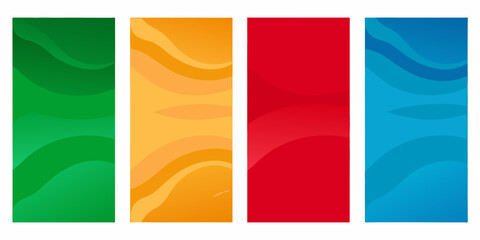 Obraz premium Abstract vertical bands of vibrant color with wave like patterns