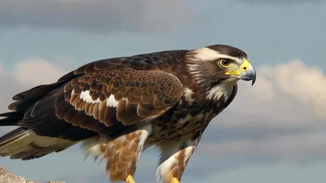 Close-up of a standing eagle