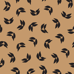 Ditsy Leaf seamless pattern design