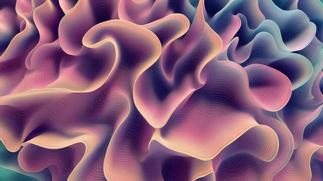 Colorful abstract wavy pattern design element.