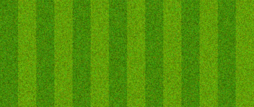 Grass field background concept. Abstract green turf effect texture. Artificial sport field surface design for football, baseball, soccer game. Textured fake golf lawn ground wallpaper. Vector