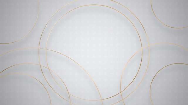Elegant gold rings abstract background subtle pattern motion graphics luxury design sophisticated