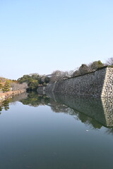 姫路城の外堀と石垣