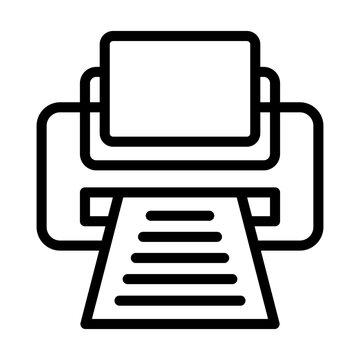 Large Format Printer Vector Icon