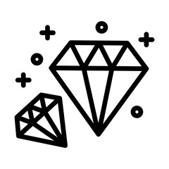 Diamond Vector Icon