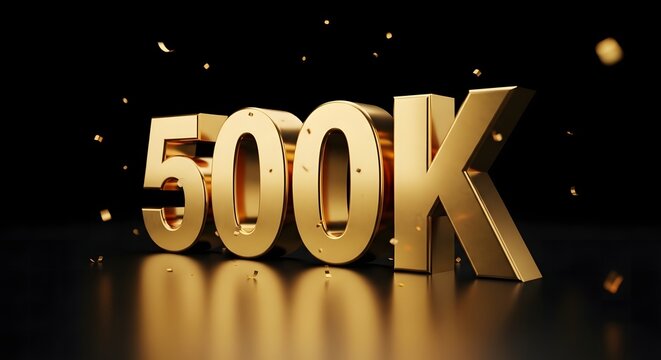 Golden 500k milestone achievement