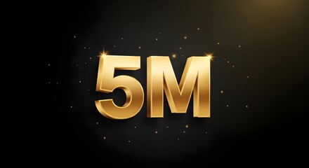 Golden 5 million achievement icon