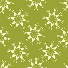 beautiful digital flower allover seamless design vector pattern ethnic
