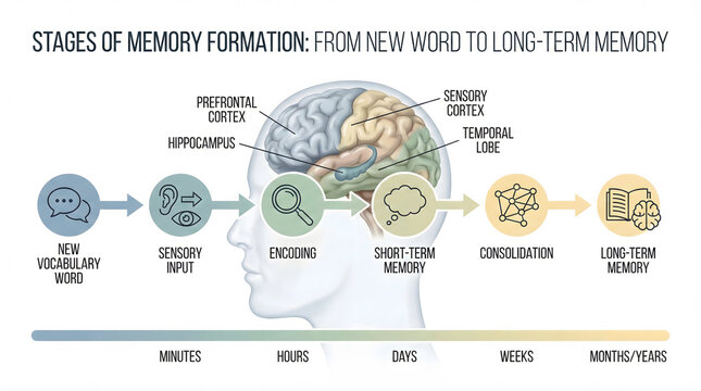 Memory Formation Process: Brain's Journey to Long-Term Learning