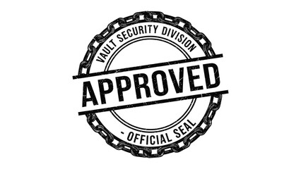 Obraz premium Approved Stamp: An official stamp boldly declares Approved within a circular design, signifying authenticity and validation, and featuring an official seal.