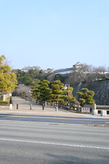 世界遺産・姫路城を望む遊歩道