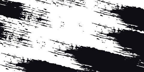 Abstract White brush strokes background with dynamic grunge texture.