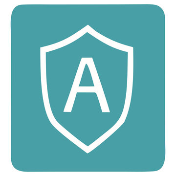 Digital Fortress: A minimalistic emblem showcases security, safety, and protection. Evoking a sense of safeguard with a powerful symbolic letter.