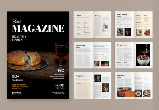 Food Magazine Template