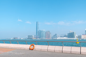 香港　セントラルのビル群