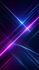 斜めに走るネオン光線の抽象背景