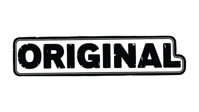 Original Sign: A bold sign, bearing the word Original, commands attention with its simple yet striking design, representing authenticity.