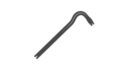 A black metal hex key tool.
