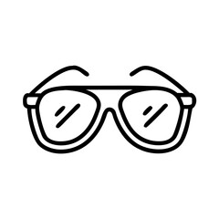 Sun Glasses Sunglasses With Sun Reflections icon for web and graphic design