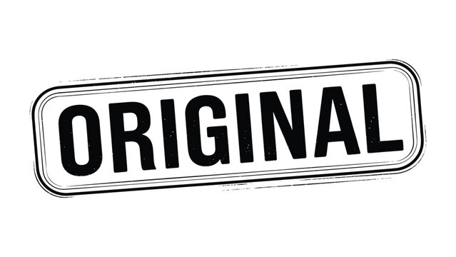 Original Stamp: An original stamp, highlighting authenticity, genuineness, and verification in business, with a clear, concise visual