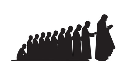 Jesus Christ helping people in need with kindness and compassion