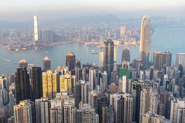 ヴィクトリアピークからの夕景