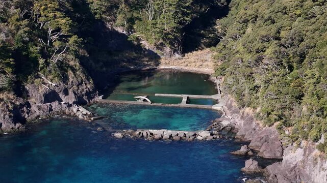 真鶴水族館跡（空撮） , 神奈川県足柄下郡,日本