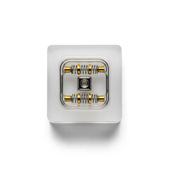 Close-up Macro Shot of Mechanical Switch Mechanism