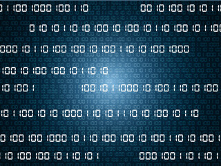 デジタルな数字とマトリックスの背景素材
