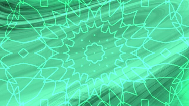 abstract green gradient background patterned kaleidoscope overlay design on a marbled background. Suitable for backgrounds, digital art projects, and diverse designs.