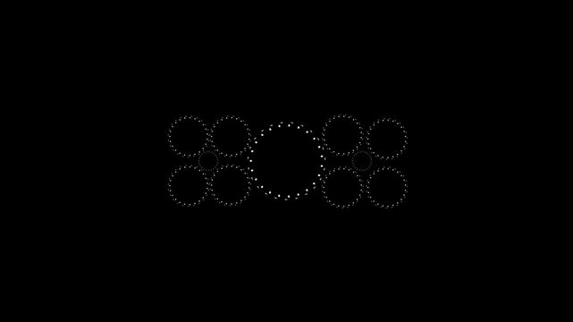 bstract shiny circle burst loop animation, firework sparkle explosion with pop up lines, glowing ellipse blast effect, smooth cinematic motion graphics in 4k on black screen