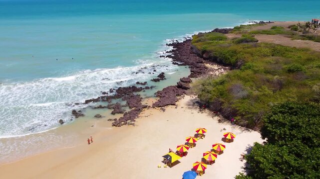 Miami beach coastline, Rio Grande do Norte, Natal, Brazil