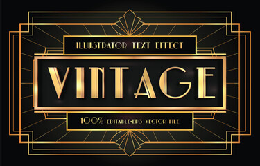 editable art vintage text