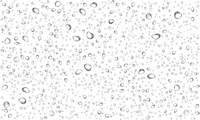Overly realistic water drops. PNG drops, condensation on the window, transparent water drop. Abstract water drops, bubbles on transparent background, digital liquid design, Stock royalty free