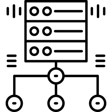 Cluster Icon Vector Element