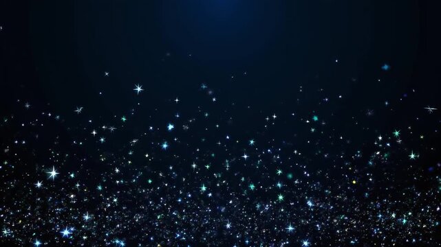 星粒上昇上部コピースペース動画背景