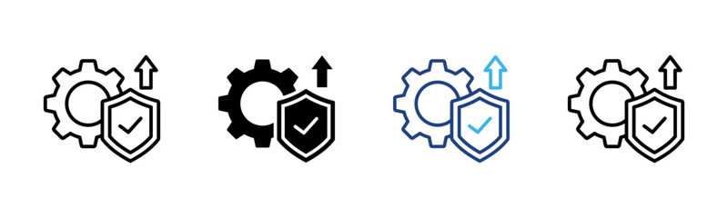 Obraz premium Resilience Spirit icon set multiple style collection