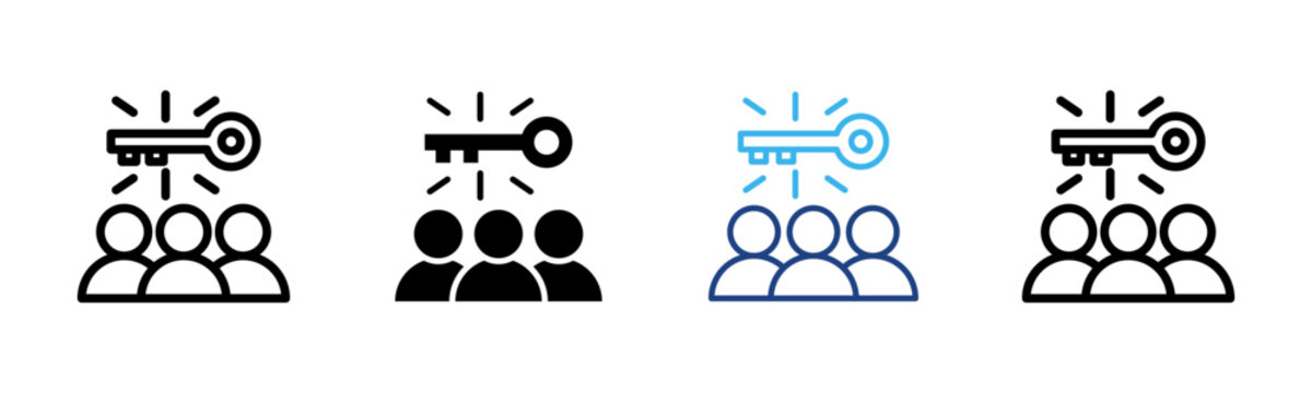 Ownership Culture icon set multiple style collection