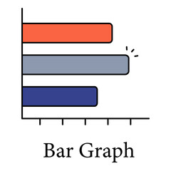 Bar Graph Icon Symbolizing Data Comparison And Analytical Insights