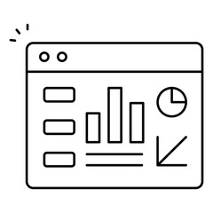 Dashboard Report Icon Showing Digital Business Analytics And Reporting System