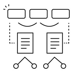 Algorithm Icon Representing Programming Logic And Computational Process Design