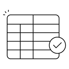 Frequency Table Icon Symbolizing Data Distribution And Statistical Insights