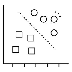 Cluster Analysis Icon Symbolizing Data Segmentation And Analytical Insight Discovery