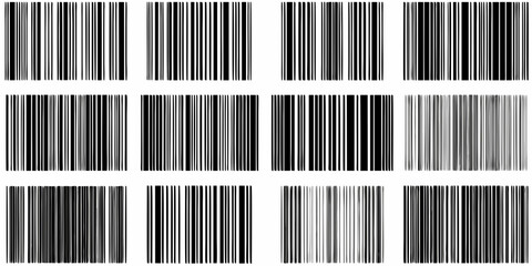 Arrangement of barcode like vertical lines in a grid formation